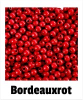 Holzperlen 6mm bordeauxrot